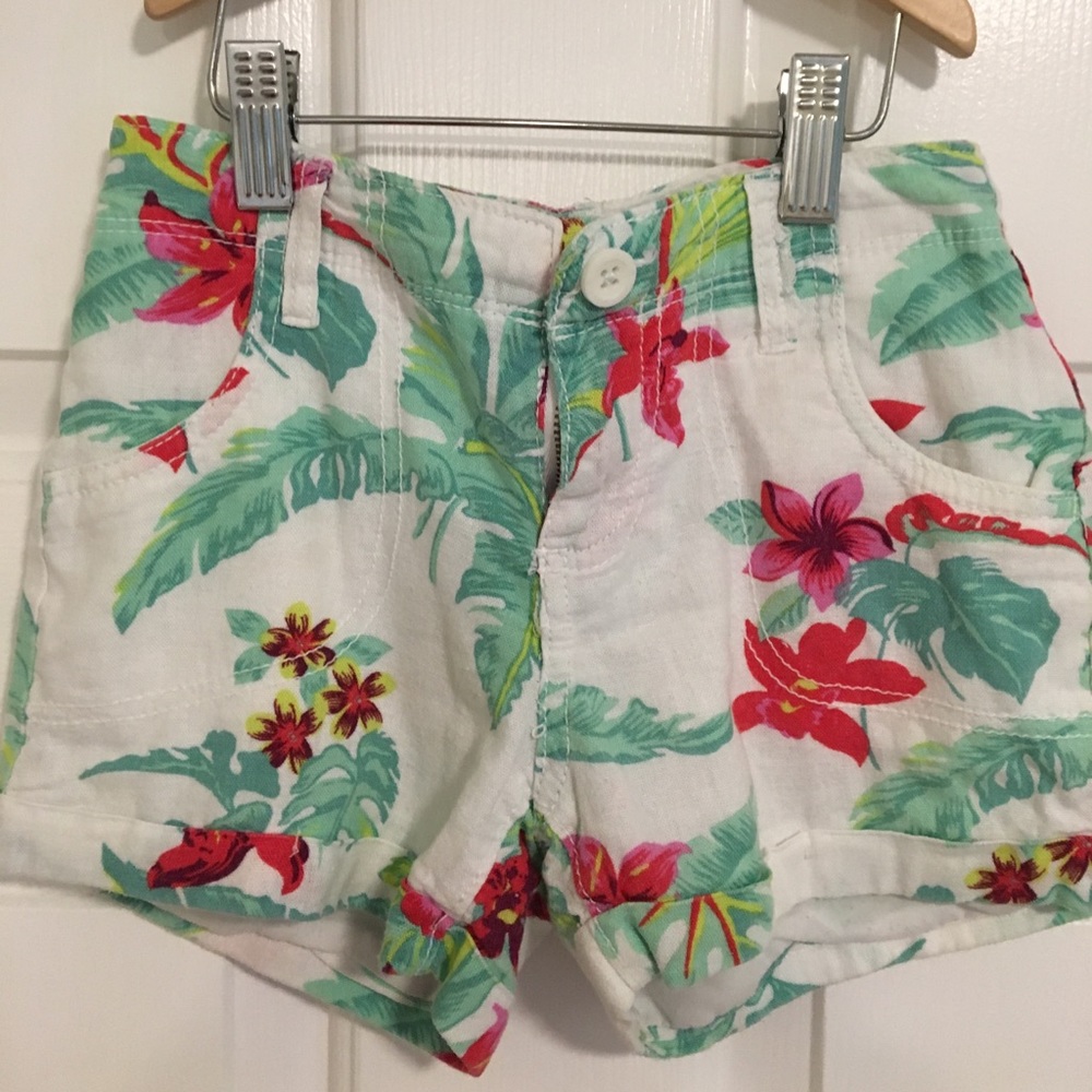 Old Navy girls tropical shorts